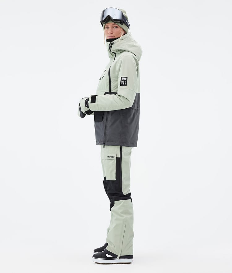 Montec Doom W Lumilautailutakki Naiset Soft Green/Black/Phantom, Kuva 4 / 11