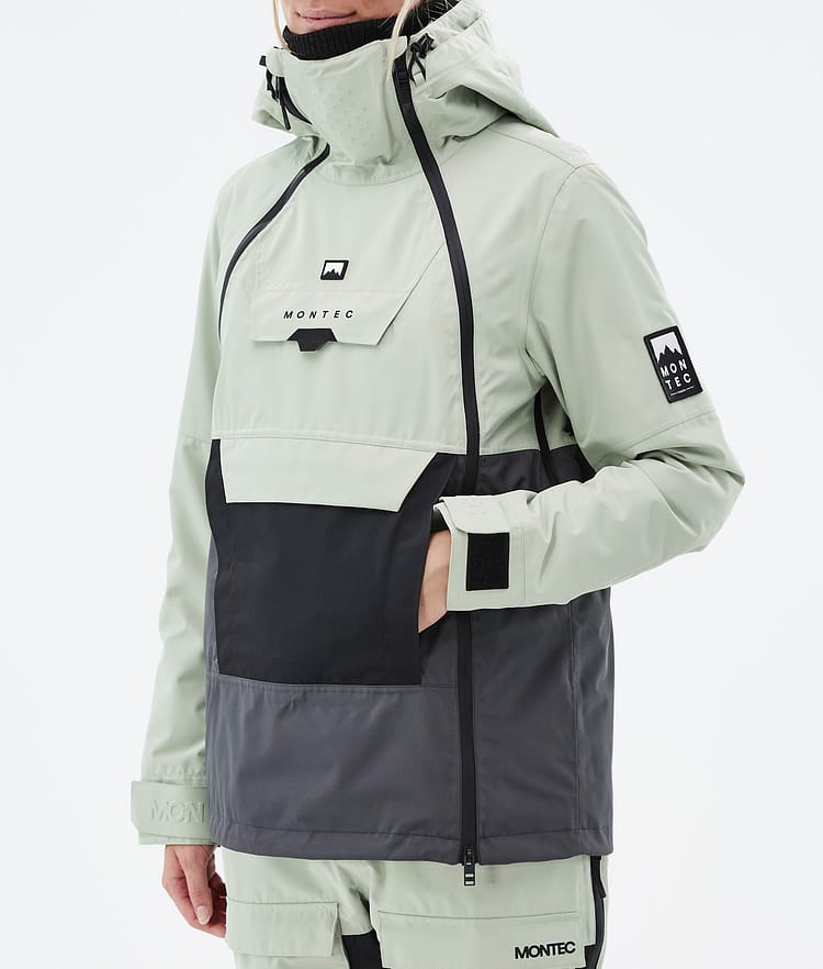 Montec Doom W Lumilautailutakki Naiset Soft Green/Black/Phantom, Kuva 8 / 11