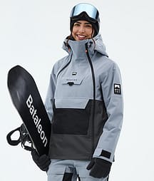 Montec Doom W Lumilautailutakki Naiset Soft Blue/Black/Phantom