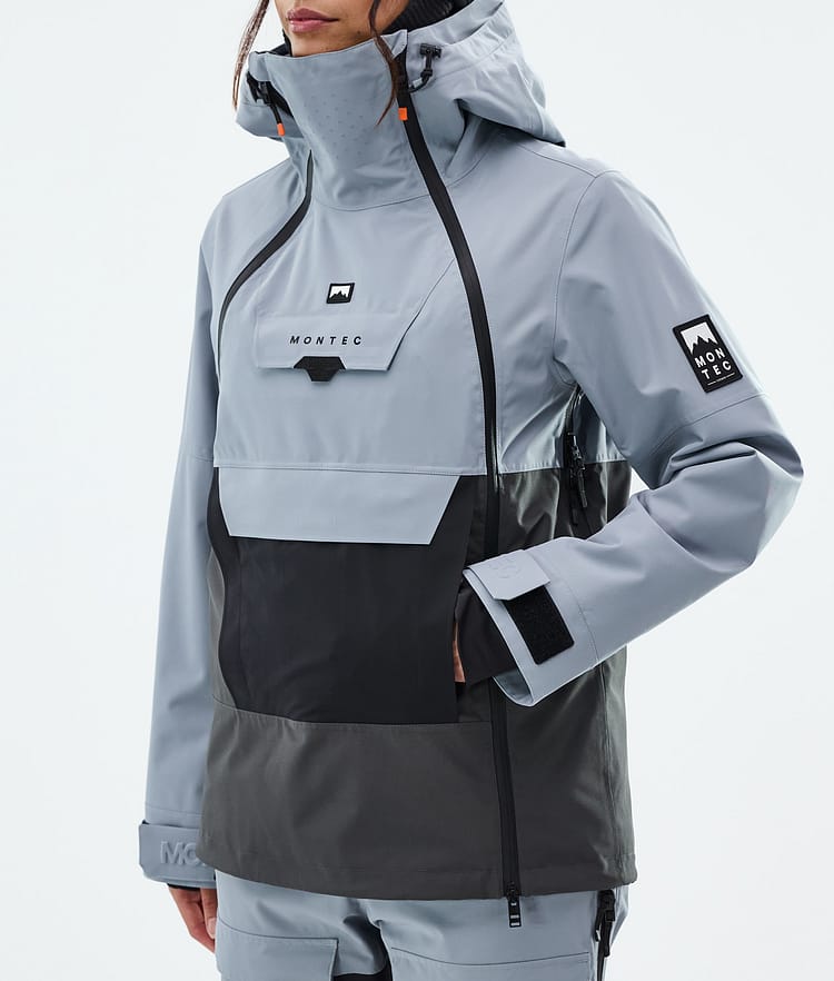 Montec Doom W Laskettelutakki Naiset Soft Blue/Black/Phantom, Kuva 8 / 11