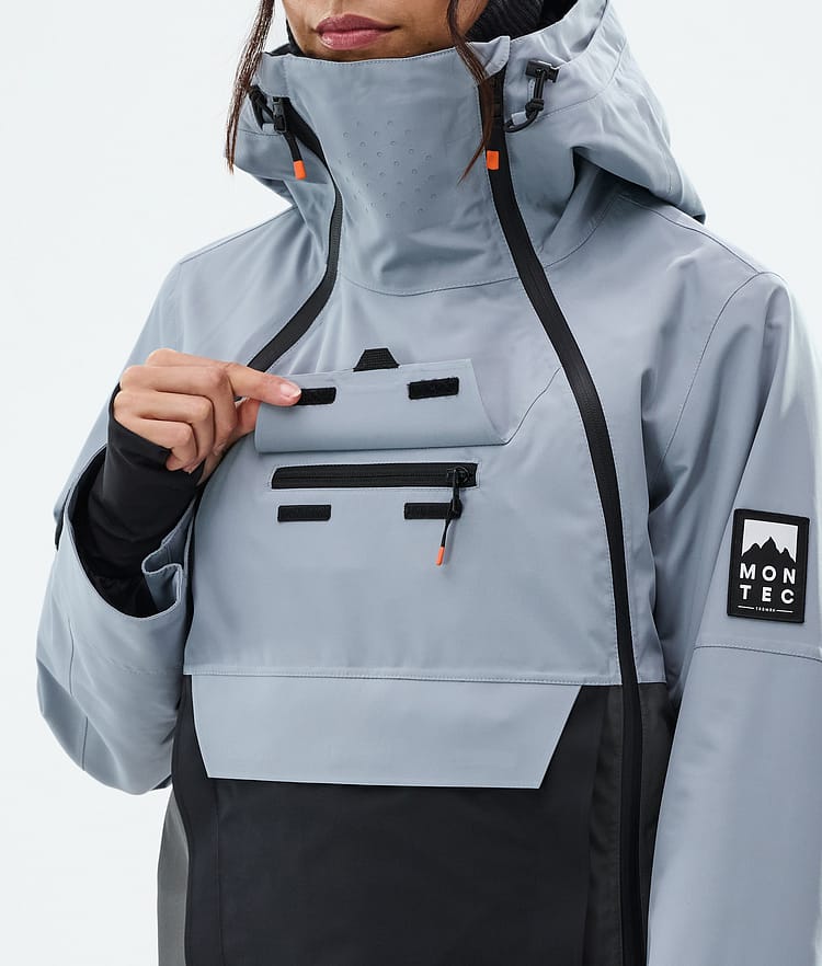 Montec Doom W Laskettelutakki Naiset Soft Blue/Black/Phantom, Kuva 10 / 11