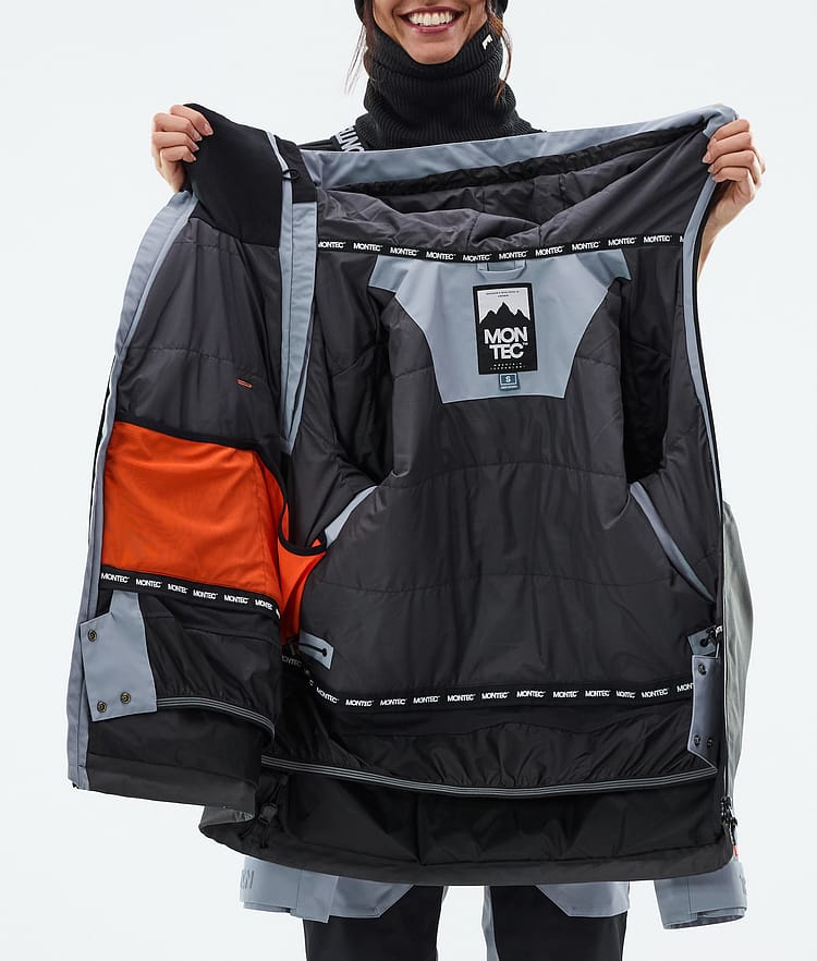 Montec Doom W Lumilautailutakki Naiset Soft Blue/Black/Phantom, Kuva 11 / 11