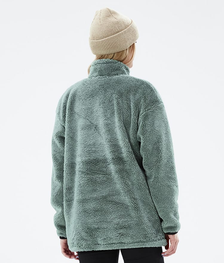 Dope Pile W 2022 Fleecepaita Naiset Faded Green, Kuva 6 / 8