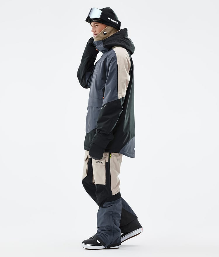 Montec Apex Lumilautailutakki Miehet Metal Blue/Black/Sand, Kuva 4 / 10