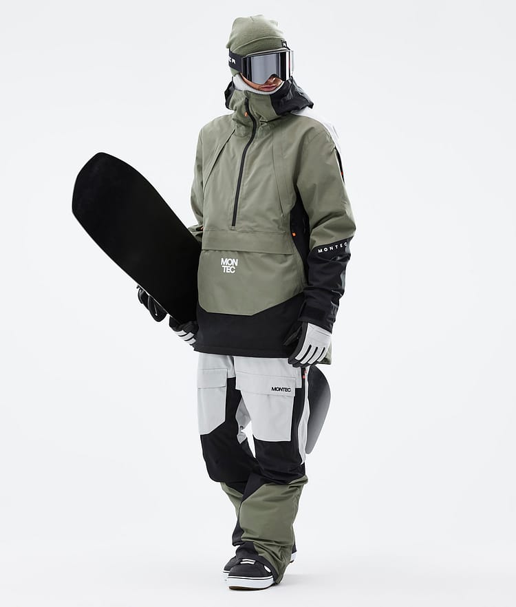 Montec Apex Lumilautailutakki Miehet Greenish/Black/Light Grey, Kuva 3 / 10