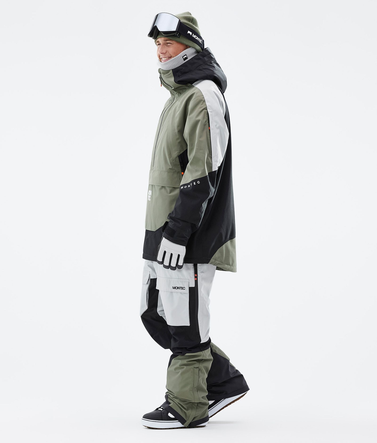 Montec Apex Lumilautailutakki Miehet Greenish/Black/Light Grey, Kuva 4 / 10