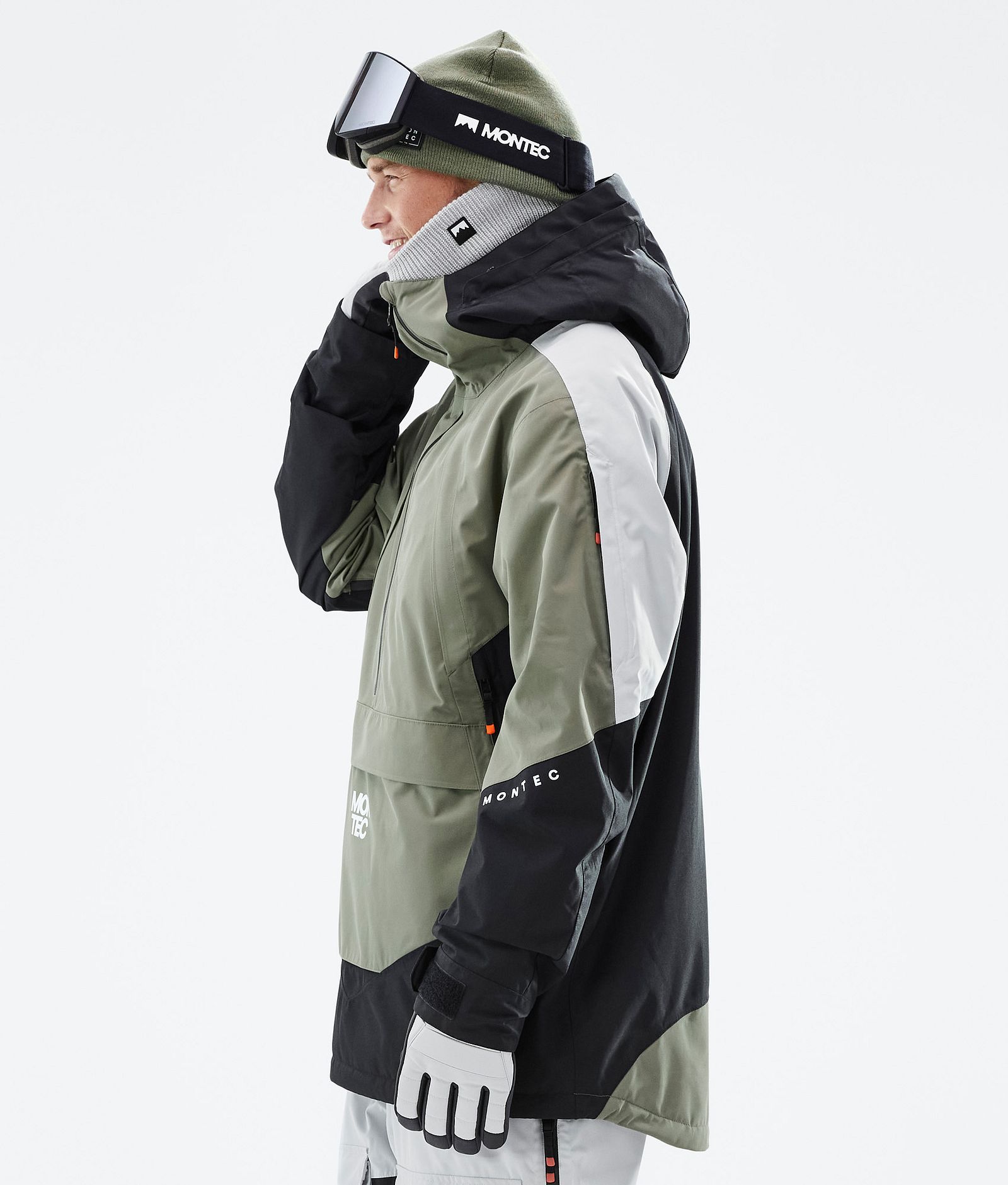 Montec Apex Lumilautailutakki Miehet Greenish/Black/Light Grey, Kuva 6 / 10