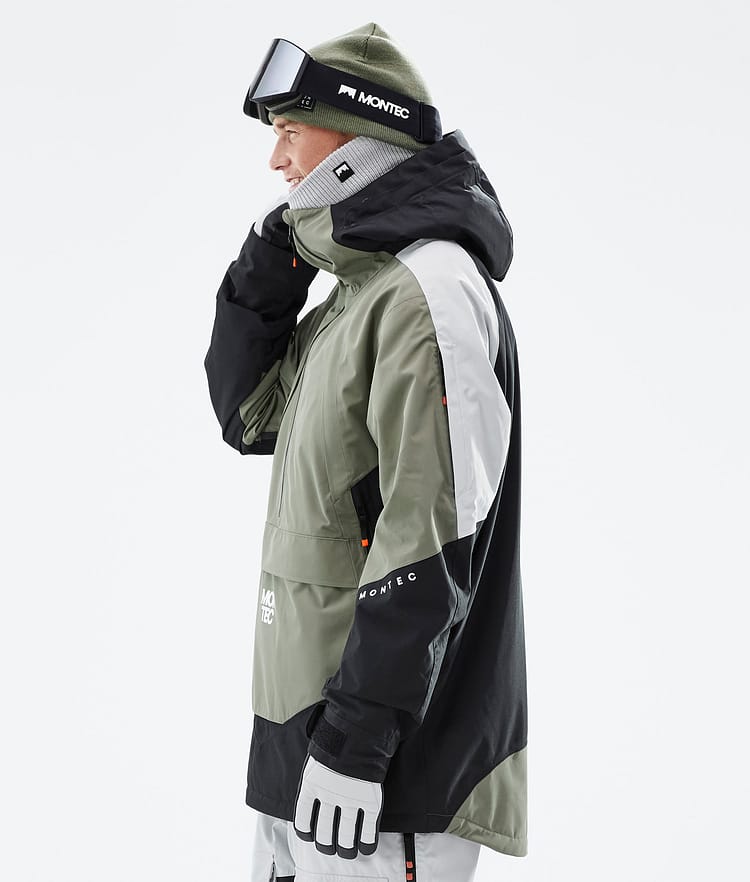 Montec Apex Lumilautailutakki Miehet Greenish/Black/Light Grey, Kuva 6 / 10