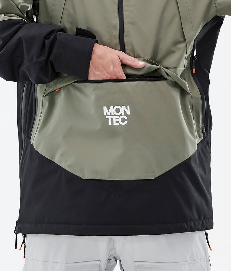 Montec Apex Lumilautailutakki Miehet Greenish/Black/Light Grey, Kuva 9 / 10