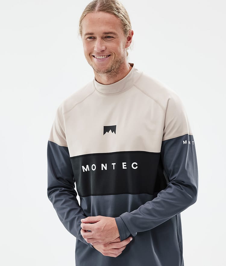 Montec Alpha Kerrastopaita Miehet Sand/Black/Metal Blue, Kuva 2 / 6