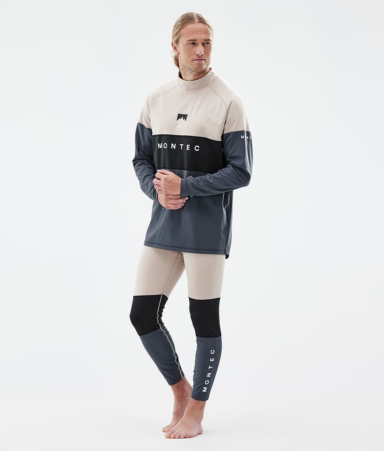Montec Alpha Kerrastohousut Miehet Sand/Black/Metal Blue, Kuva 3 / 7