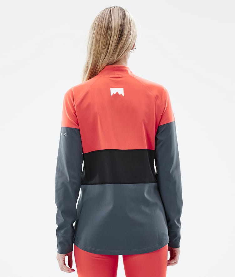 Montec Alpha W Kerrastopaita Naiset Coral/Black/Metal Blue, Kuva 3 / 5