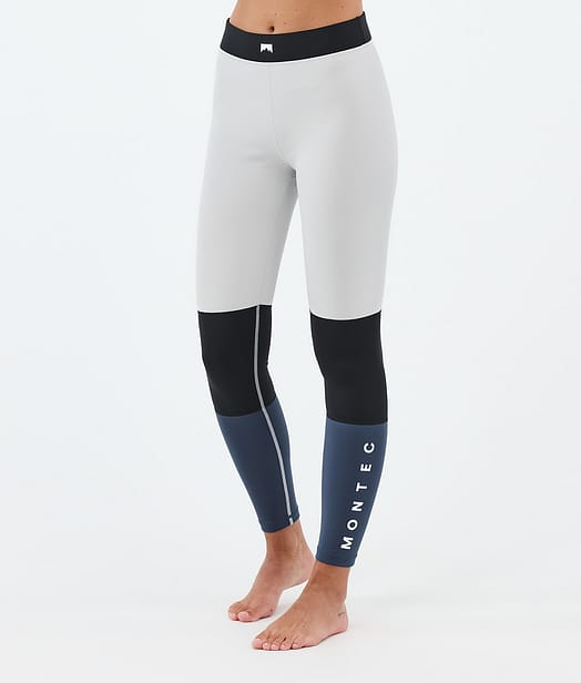 Montec Alpha W Kerrastohousut Naiset Light Grey/Black/Metal Blue