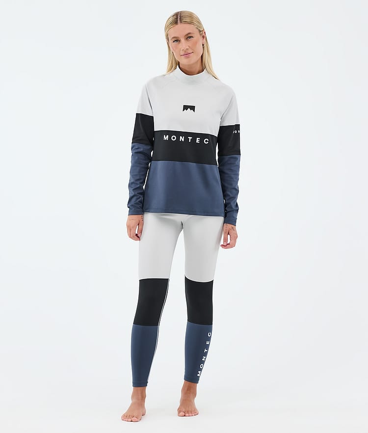 Montec Alpha W Kerrastohousut Naiset Light Grey/Black/Metal Blue, Image 3 of 7