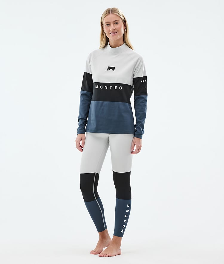 Montec Alpha W Kerrastohousut Naiset Light Grey/Black/Metal Blue, Kuva 3 / 7