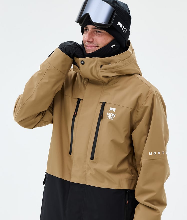 Montec Fawk Lumilautailutakki Miehet Gold/Black, Image 4 of 9