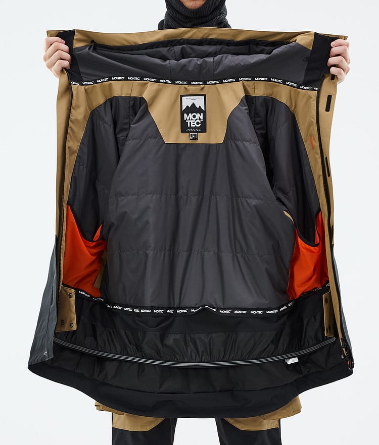 Montec Fawk Laskettelutakki Miehet Gold/Black, Kuva 10 / 10