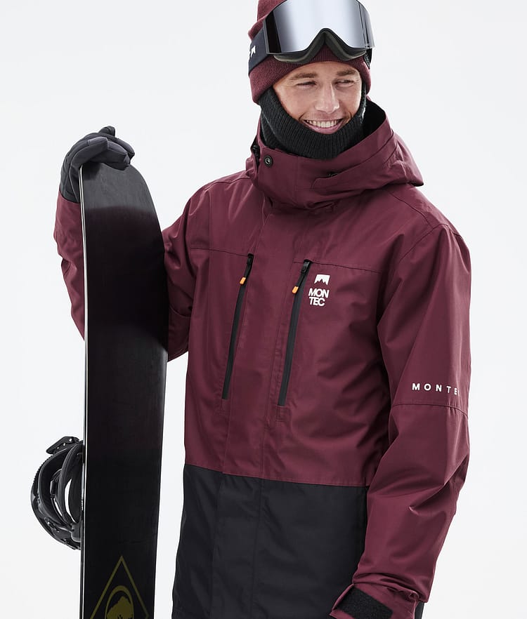 Montec Fawk Lumilautailutakki Miehet Burgundy/Black