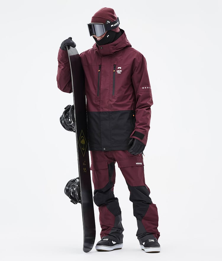 Montec Fawk Lumilautailutakki Miehet Burgundy/Black