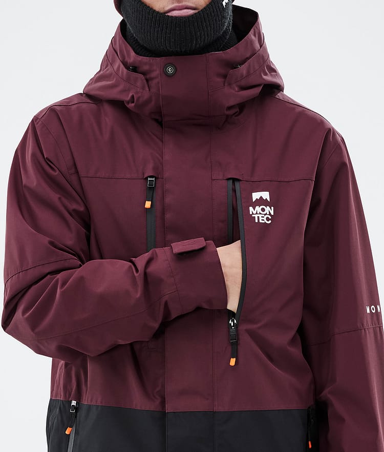 Montec Fawk Lumilautailutakki Miehet Burgundy/Black