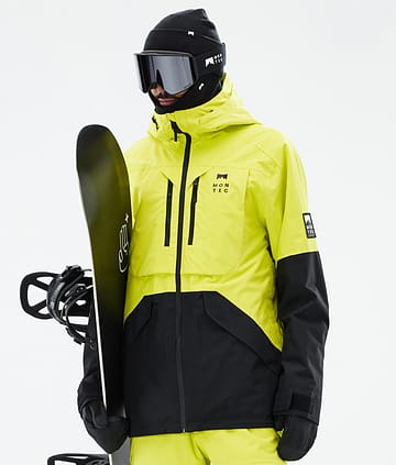 Montec Arch Lumilautailutakki Bright Yellow/Black