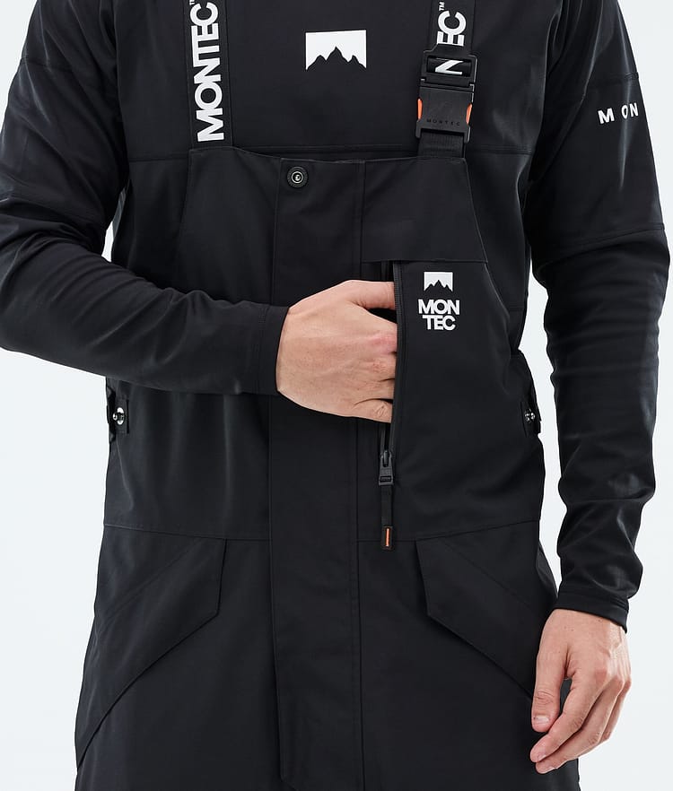 Montec Fawk Lumilautailuhousut Miehet Black/Light Grey, Kuva 5 / 6
