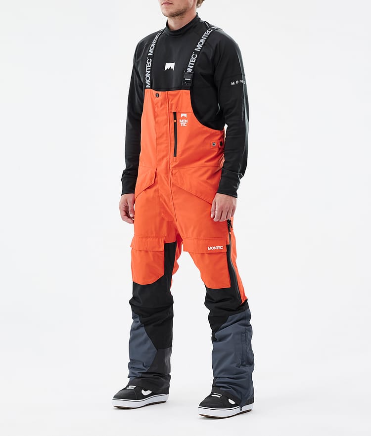 Montec Fawk Lumilautailuhousut Miehet Orange/Black/Metal Blue, Kuva 1 / 6