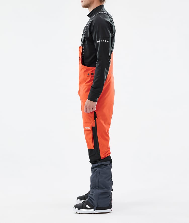 Montec Fawk Lumilautailuhousut Miehet Orange/Black/Metal Blue, Kuva 2 / 6