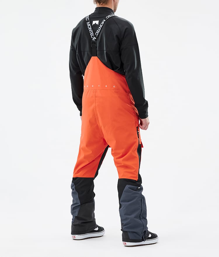 Montec Fawk Lumilautailuhousut Miehet Orange/Black/Metal Blue