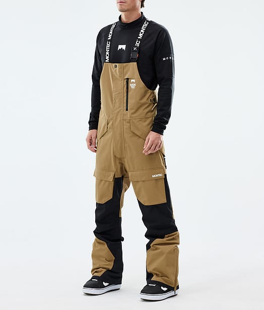 Montec Fawk Lumilautailuhousut Miehet Gold/Black