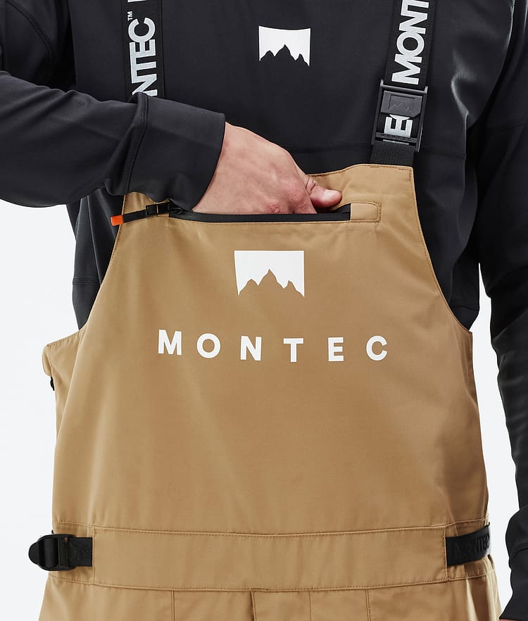 Montec Arch Lumilautailuhousut Miehet Gold/Black