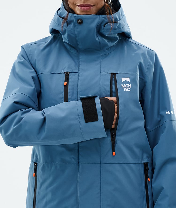 Montec Fawk W Lumilautailutakki Naiset Blue Steel, Kuva 9 / 10