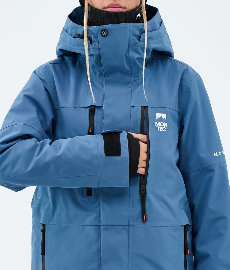 Montec Fawk W Lumilautailutakki Naiset Blue Steel, Kuva 8 / 9