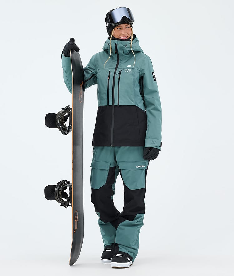 Montec Moss W Lumilautailutakki Naiset Atlantic/Black, Kuva 2 / 9