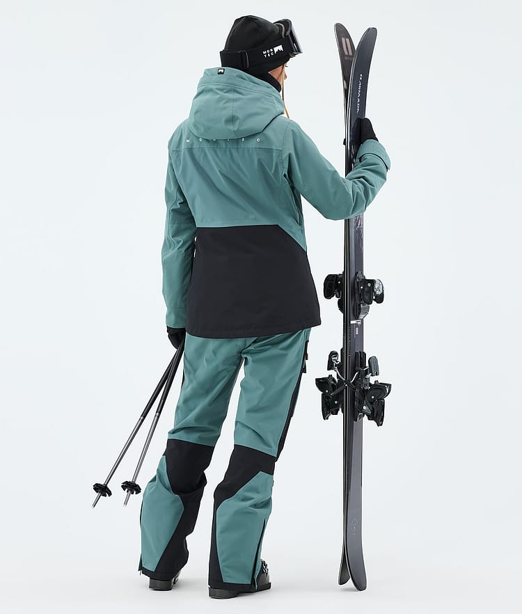 Montec Moss W Laskettelutakki Naiset Atlantic/Black, Kuva 3 / 9