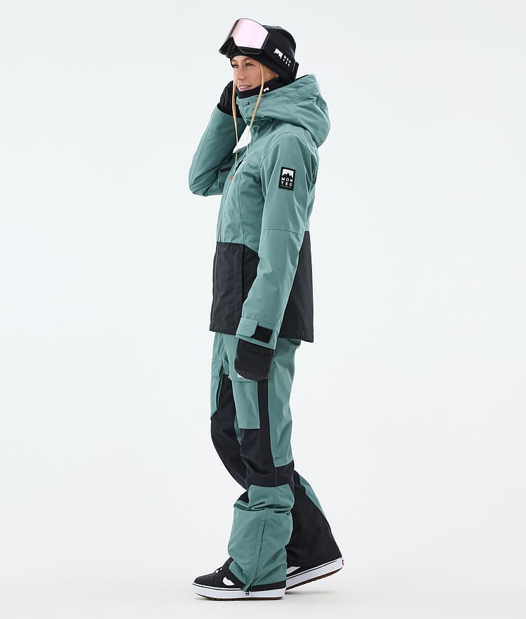 Montec Moss W Lumilautailutakki Naiset Atlantic/Black, Kuva 4 / 10