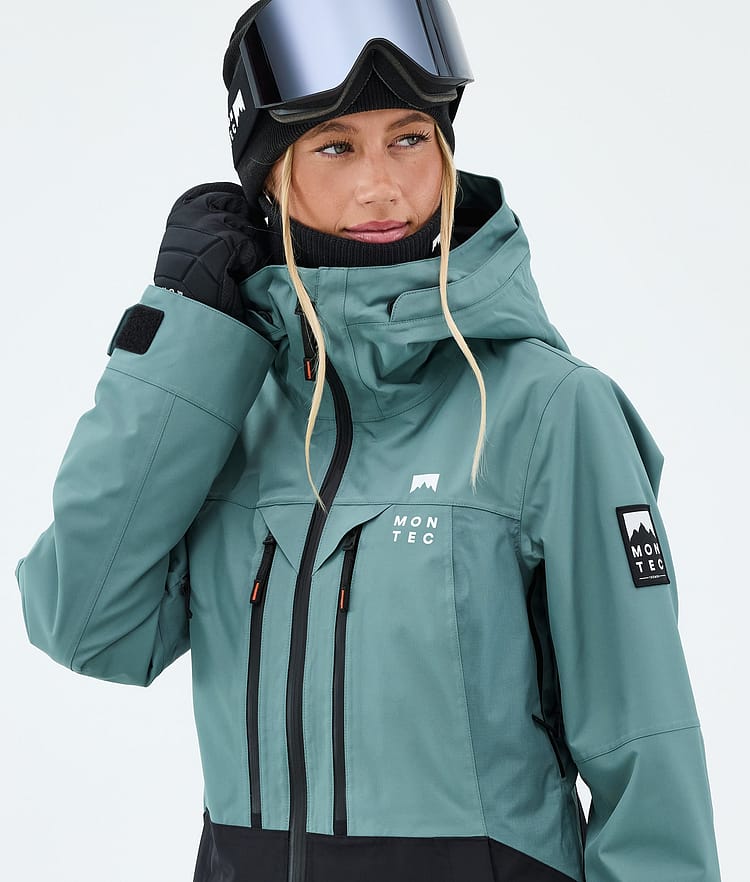 Montec Moss W Lumilautailutakki Naiset Atlantic/Black, Kuva 4 / 9