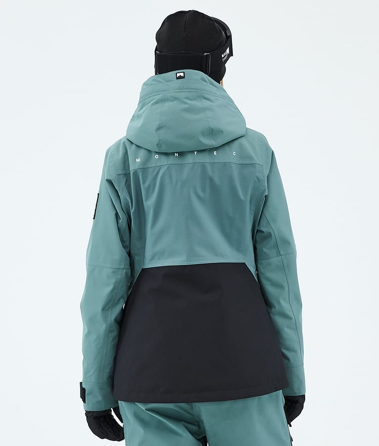 Montec Moss W Lumilautailutakki Naiset Atlantic/Black, Kuva 6 / 9