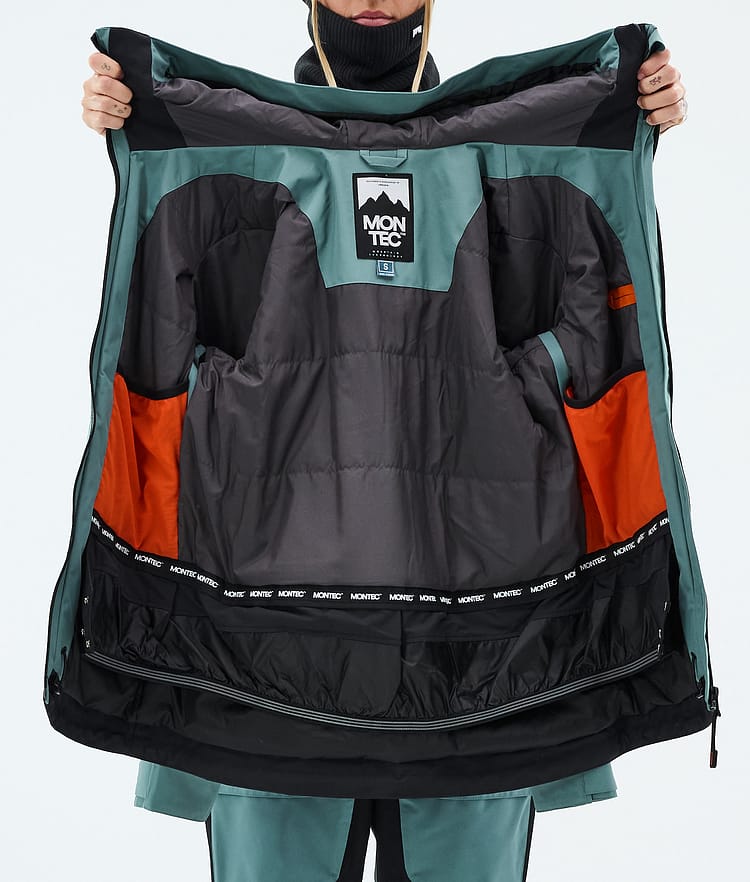 Montec Moss W Laskettelutakki Naiset Atlantic/Black, Kuva 9 / 9