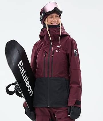 Montec Moss W Lumilautailutakki Naiset Burgundy/Black