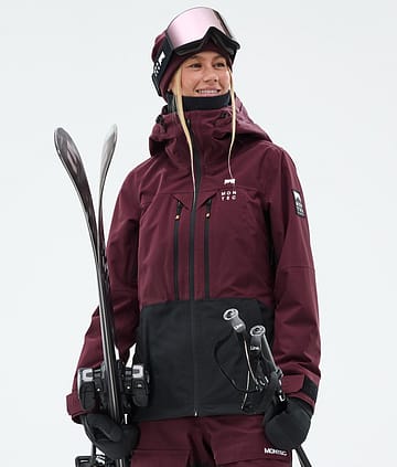 Montec Moss W Laskettelutakki Naiset Burgundy/Black