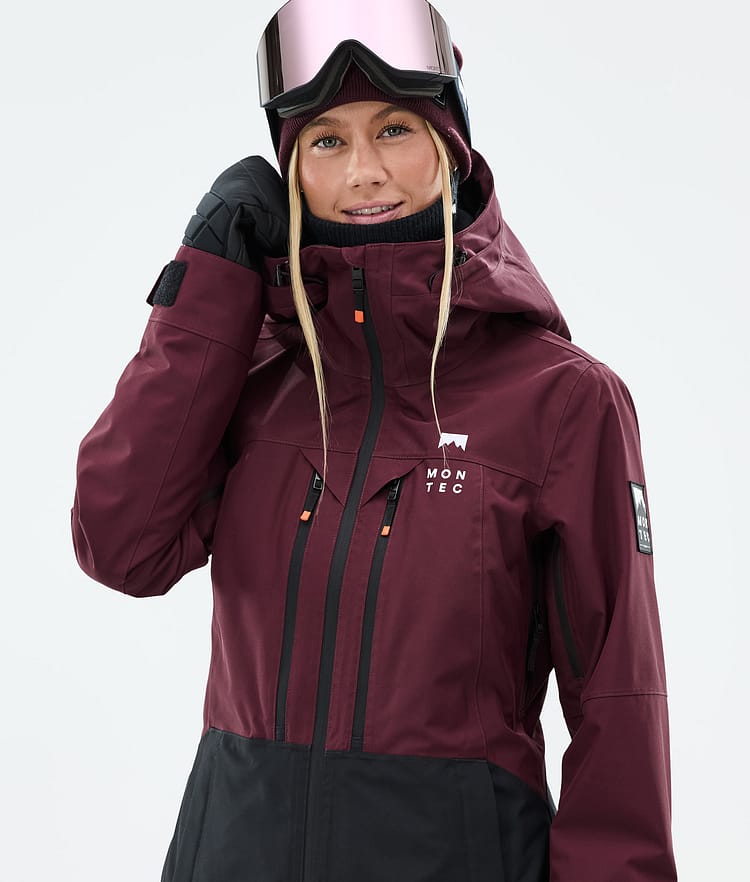 Montec Moss W Laskettelutakki Naiset Burgundy/Black, Kuva 2 / 10