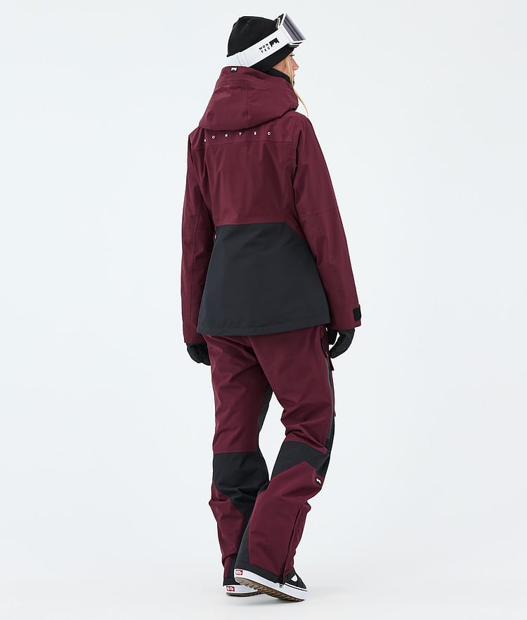 Montec Moss W Lumilautailutakki Naiset Burgundy/Black, Kuva 3 / 9