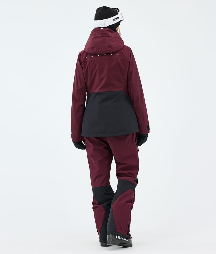Montec Moss W Laskettelutakki Naiset Burgundy/Black, Kuva 3 / 9