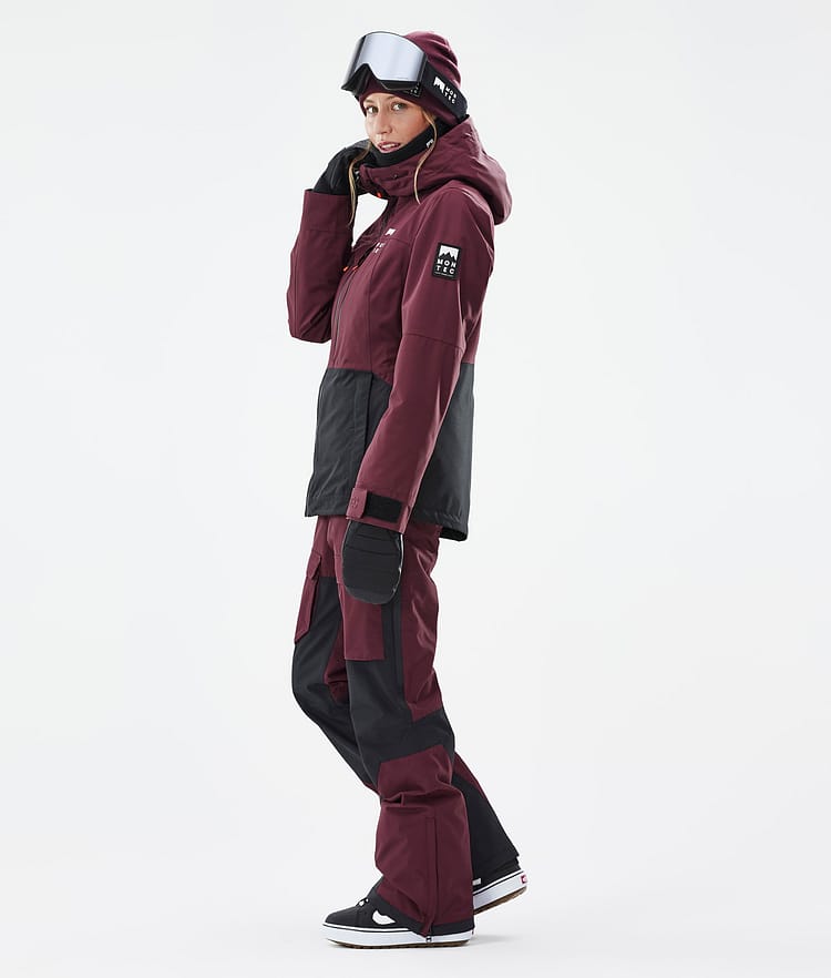 Montec Moss W Lumilautailutakki Naiset Burgundy/Black