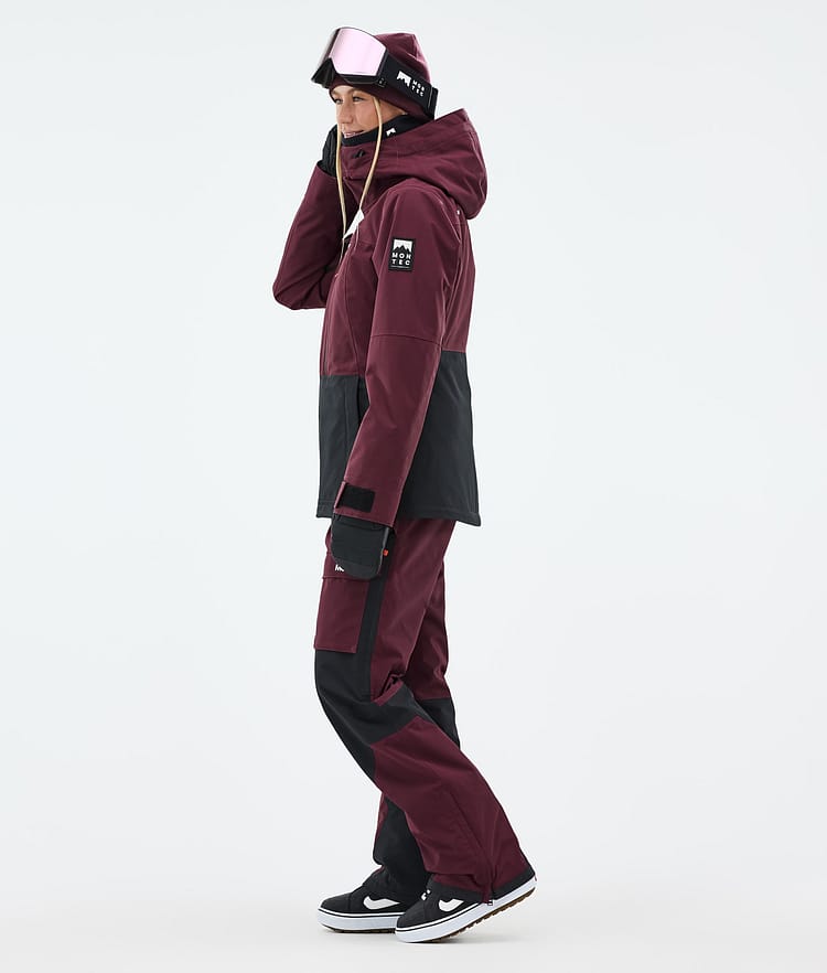 Montec Moss W Lumilautailutakki Naiset Burgundy/Black, Kuva 4 / 10