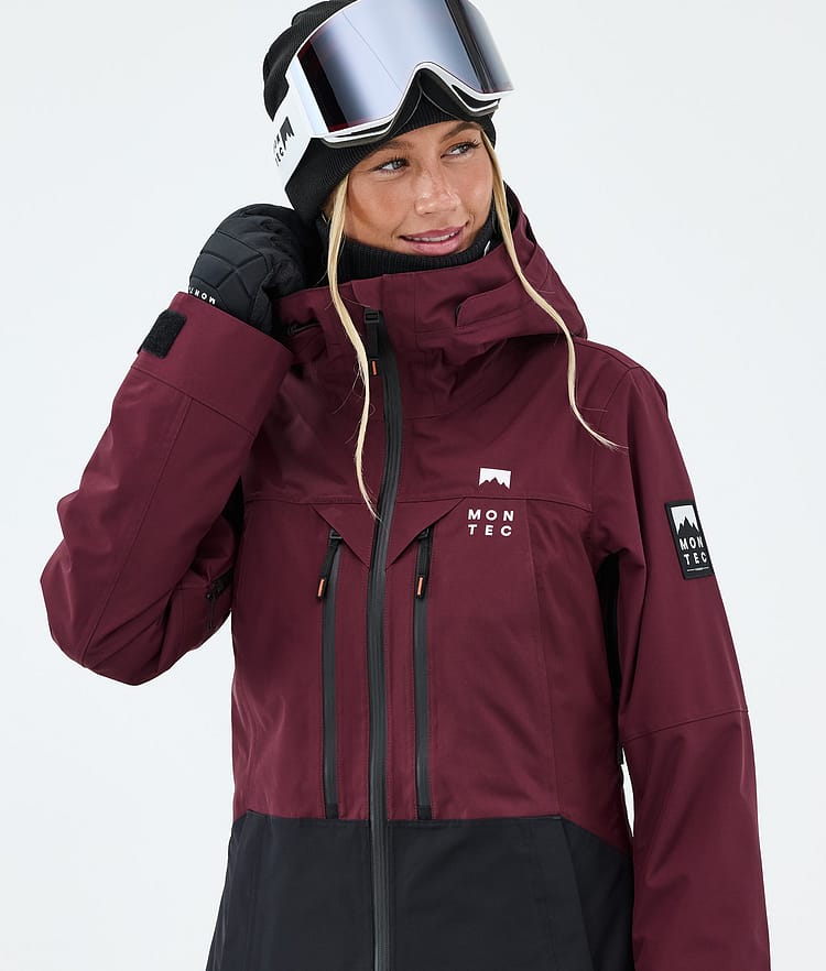 Montec Moss W Lumilautailutakki Naiset Burgundy/Black, Kuva 4 / 9