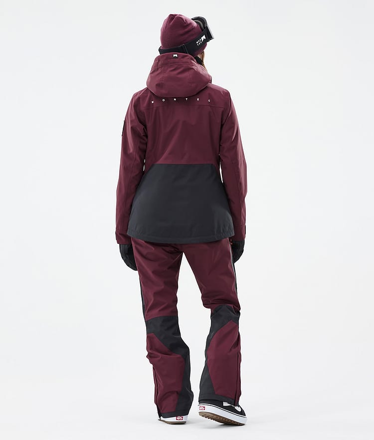 Montec Moss W Lumilautailutakki Naiset Burgundy/Black