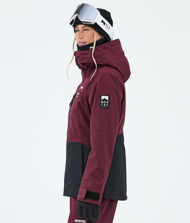 Montec Moss W Lumilautailutakki Naiset Burgundy/Black, Kuva 5 / 9