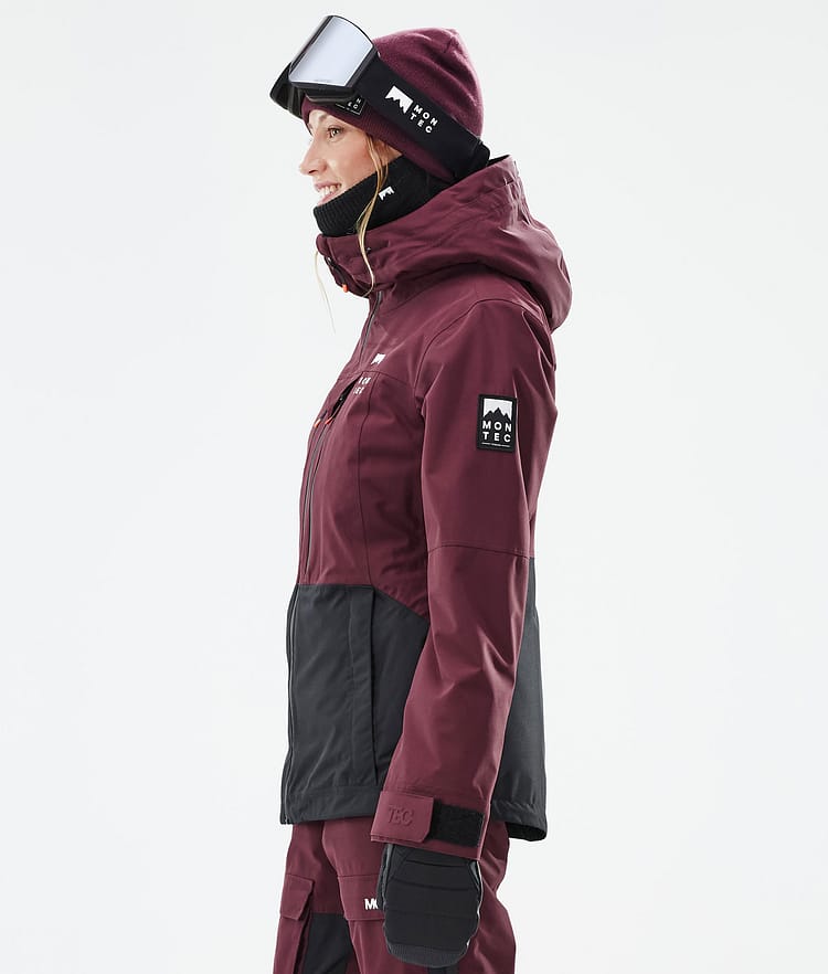 Montec Moss W Lumilautailutakki Naiset Burgundy/Black